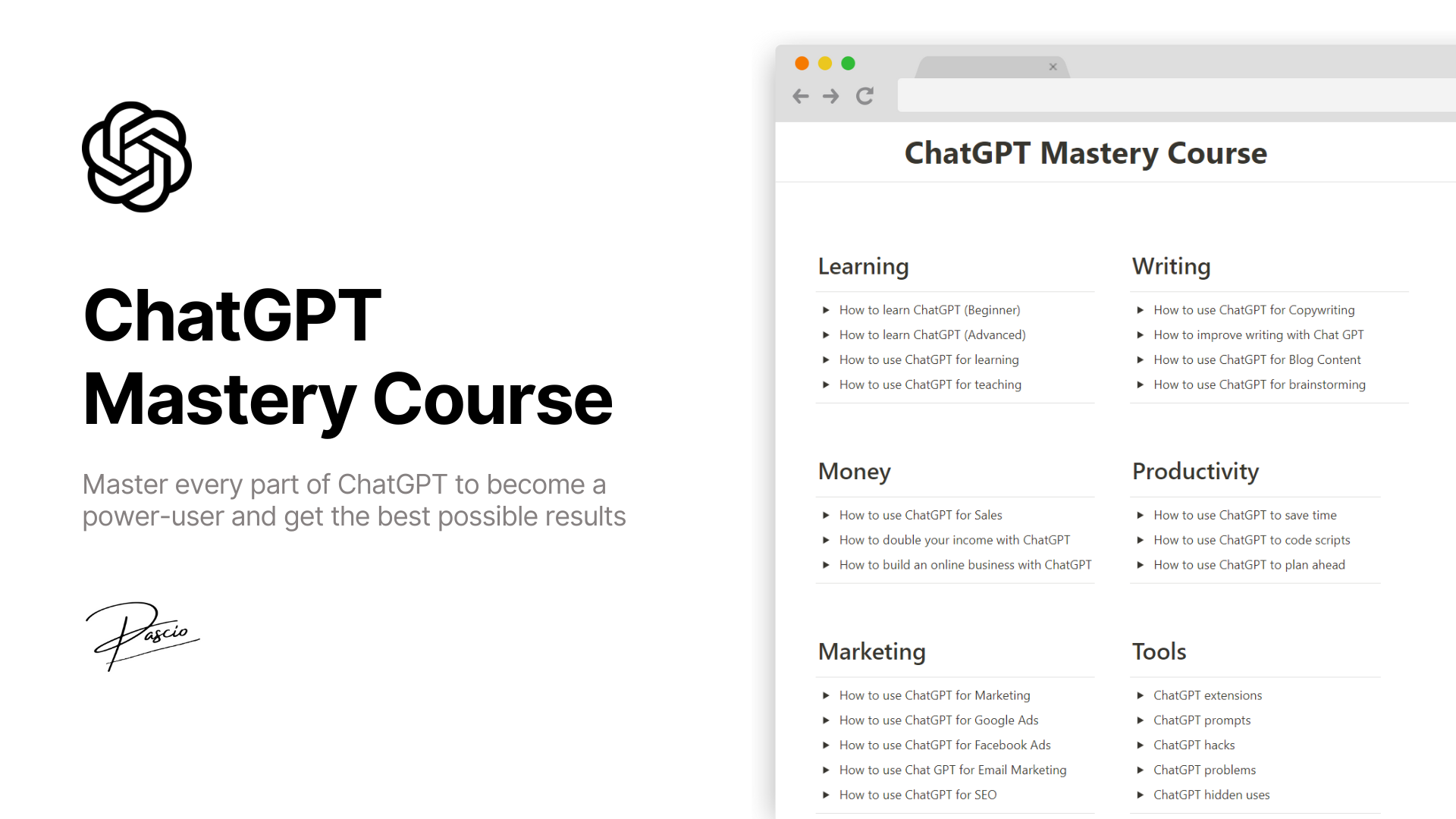 ChatGPT Mastery Course media 1