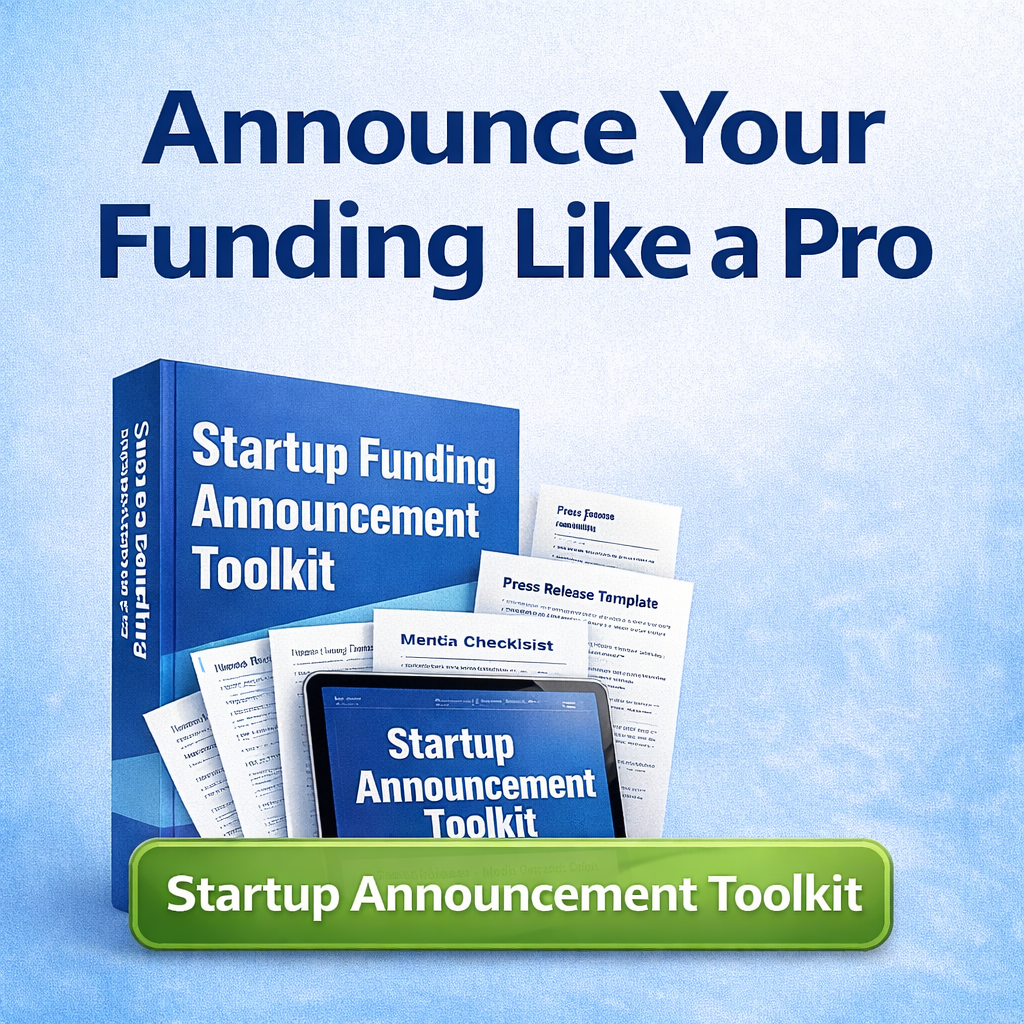 Startup Funding Announcement Playbook - Product Hunt launch logo and brand identity