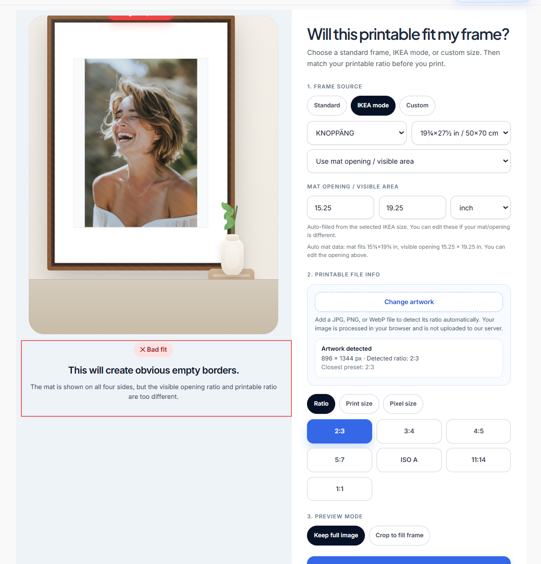 framefitchecker.com gallery image