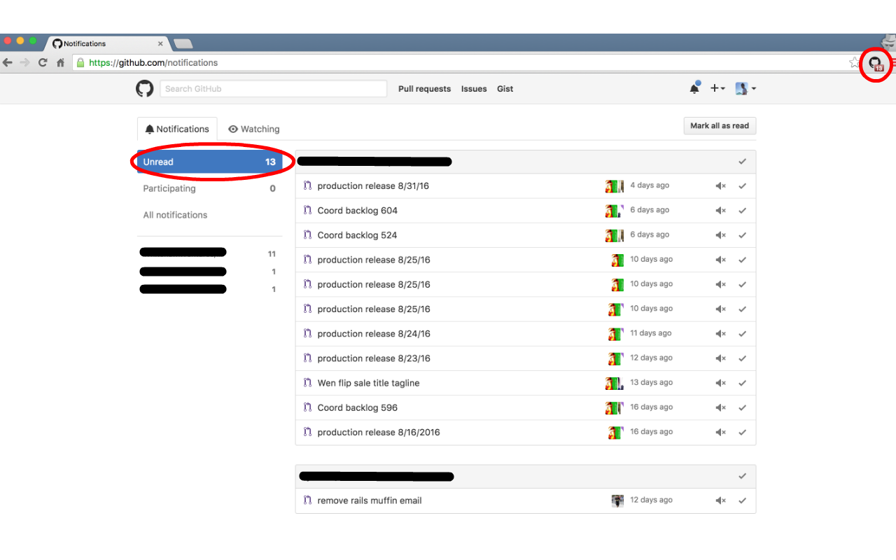 GitHub Notifications gallery image