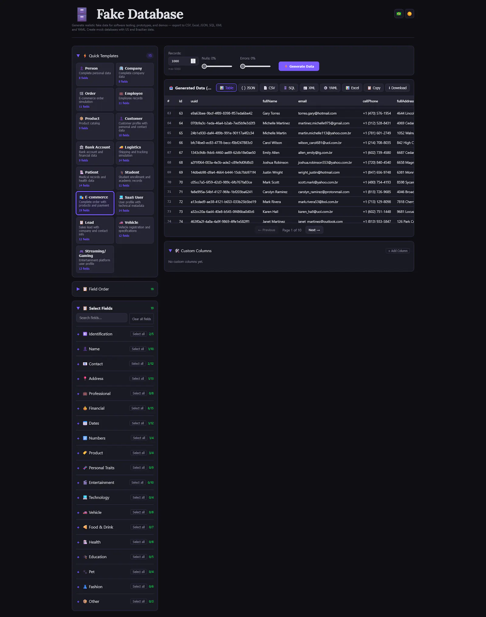 Fake Database screenshot 4