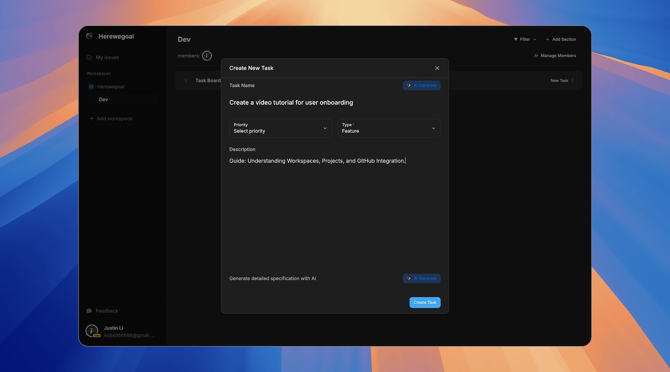 Herewegoal gallery image
