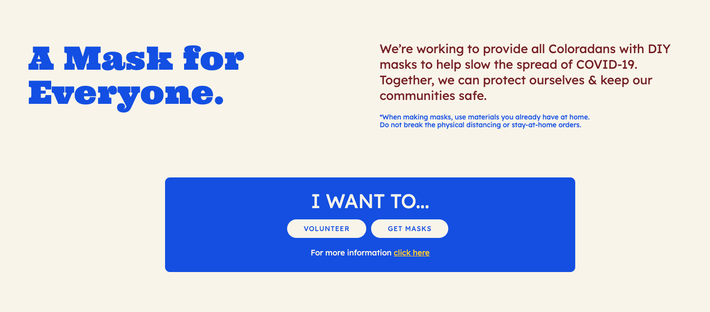 Colorado Mask Project gallery image