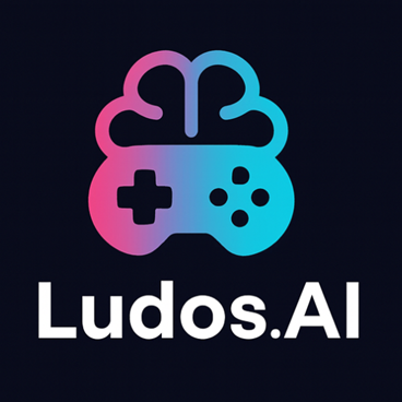 Ludos AI - Product Hunt launch logo and brand identity