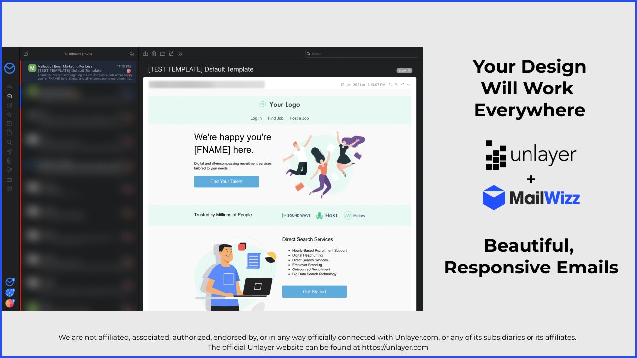 Mailwizz EMA - Unlayer Email Editor gallery image