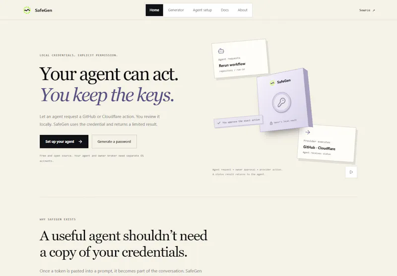 SafeGen screenshot 2