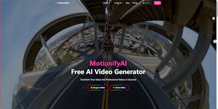 MotionifyAI: AI Video Generator gallery image
