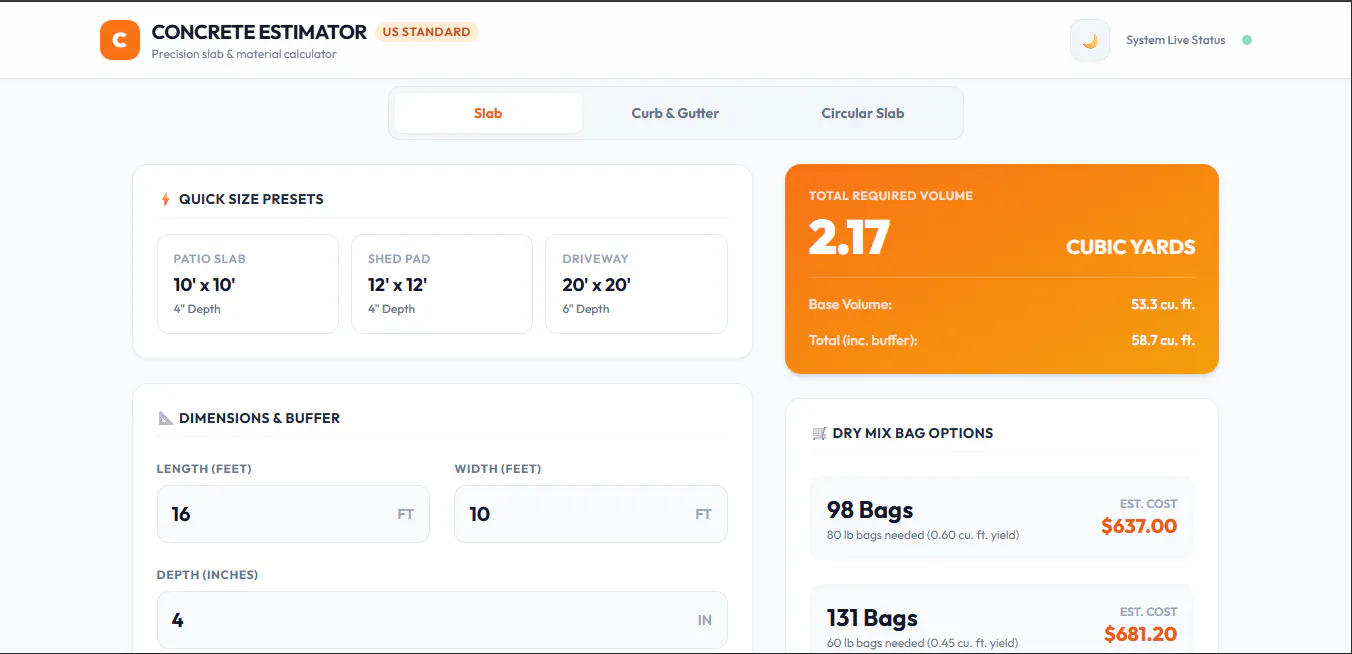 Slab Estimator