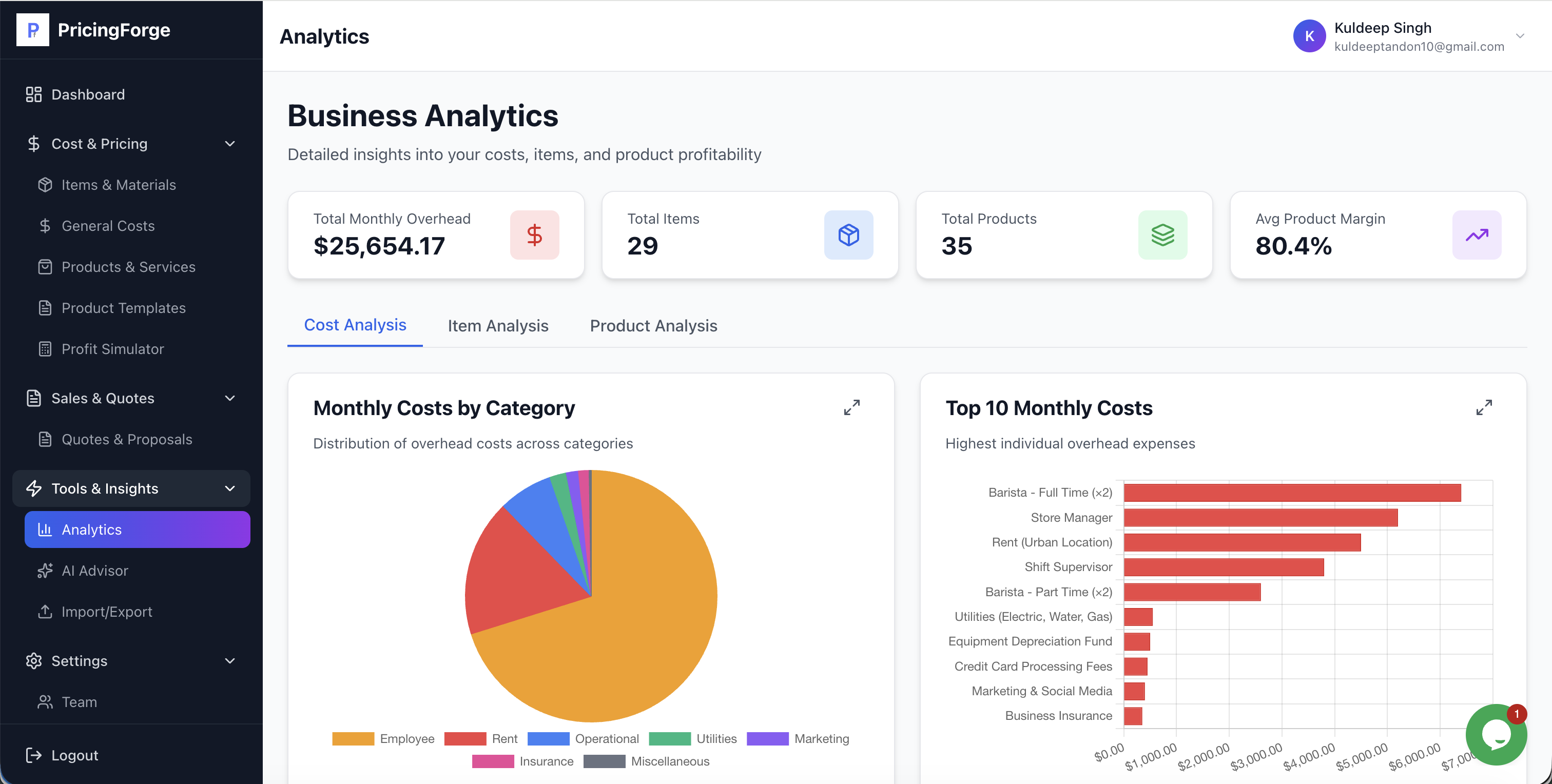PricingForge - Screenshot 2 preview