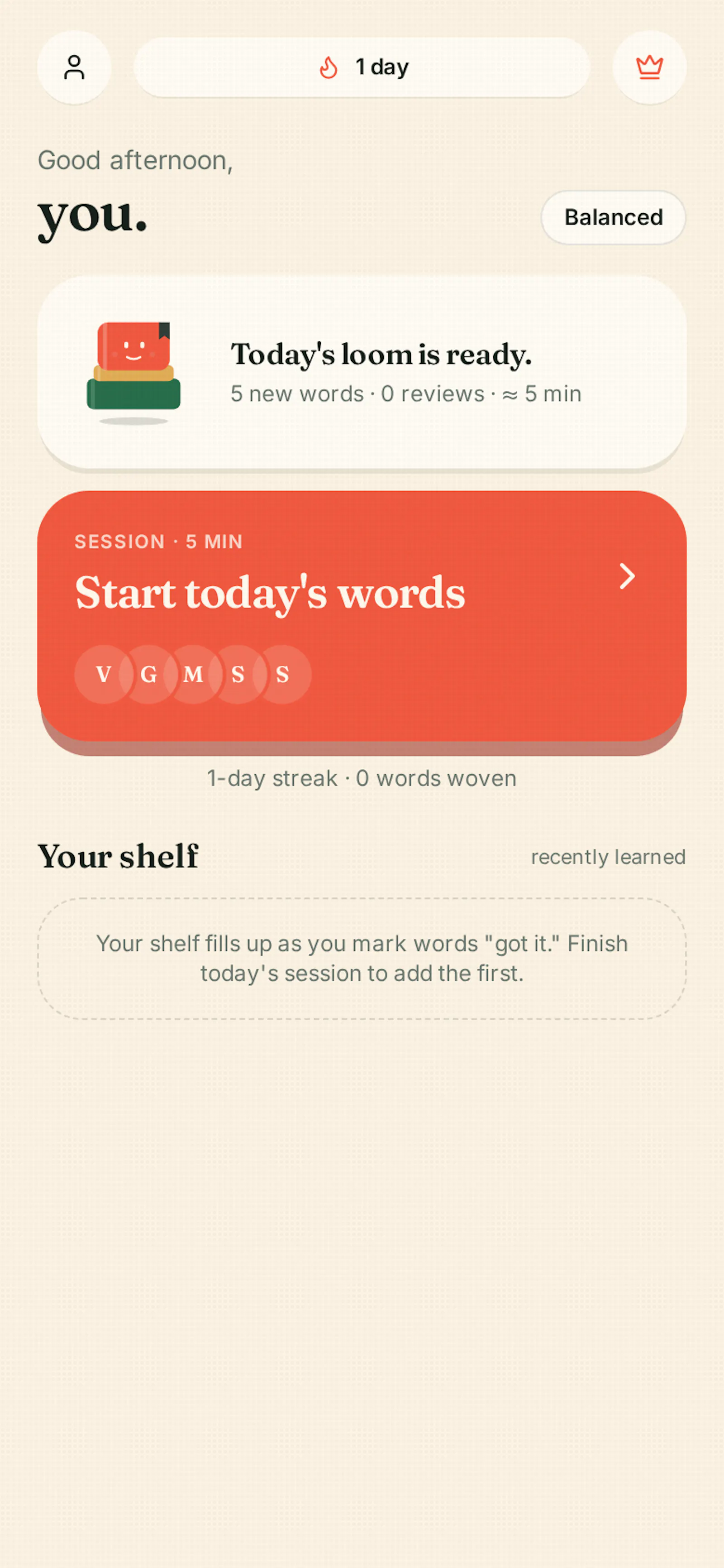 WordLoom screenshot 2
