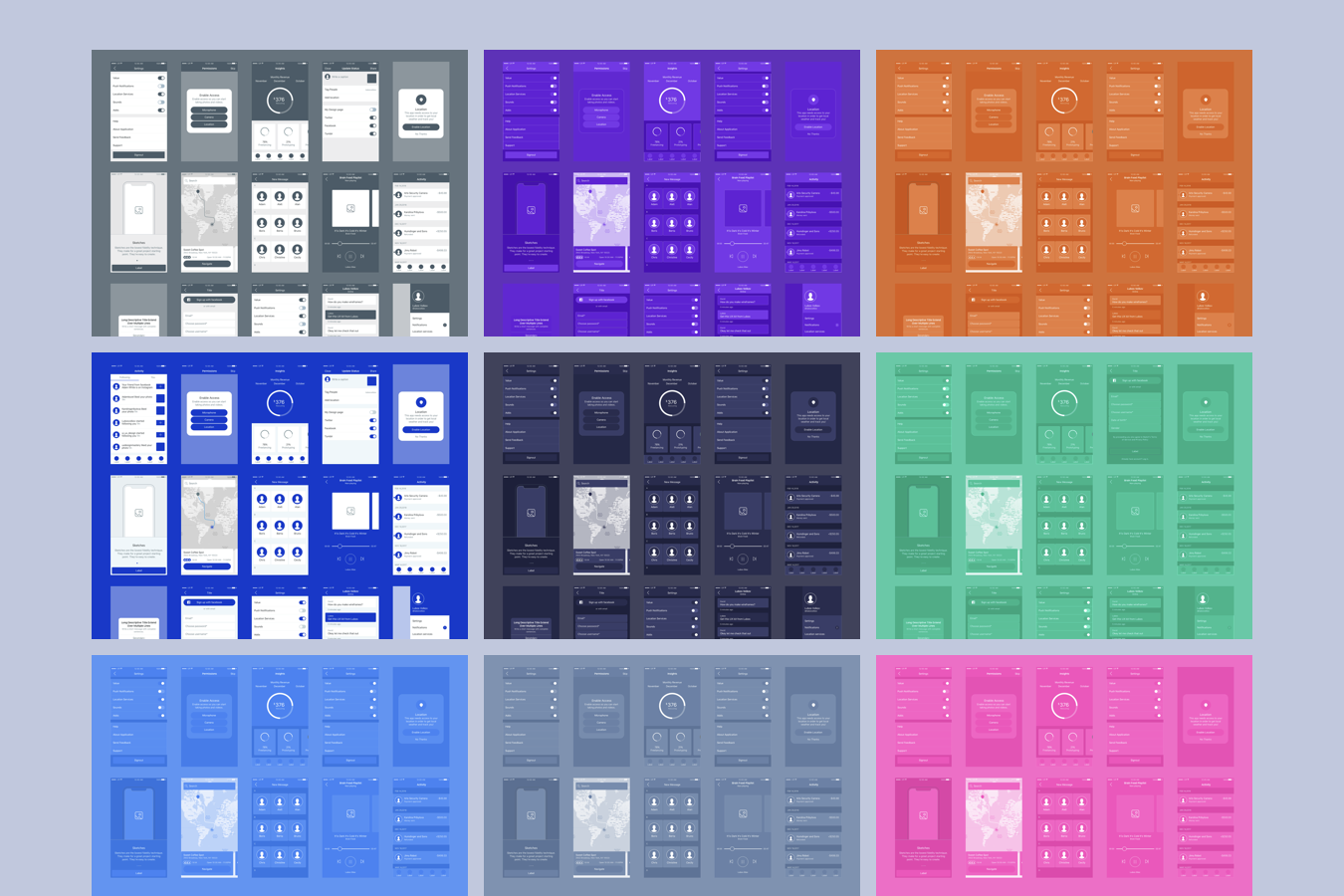 iOS Wireframing UX Kit Image