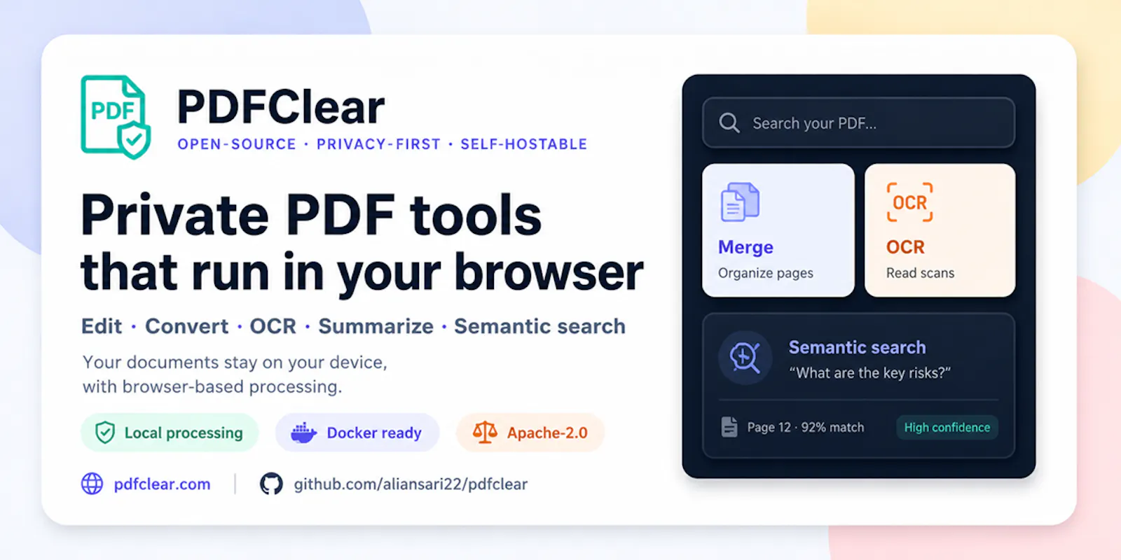 PDFClear screenshot 1