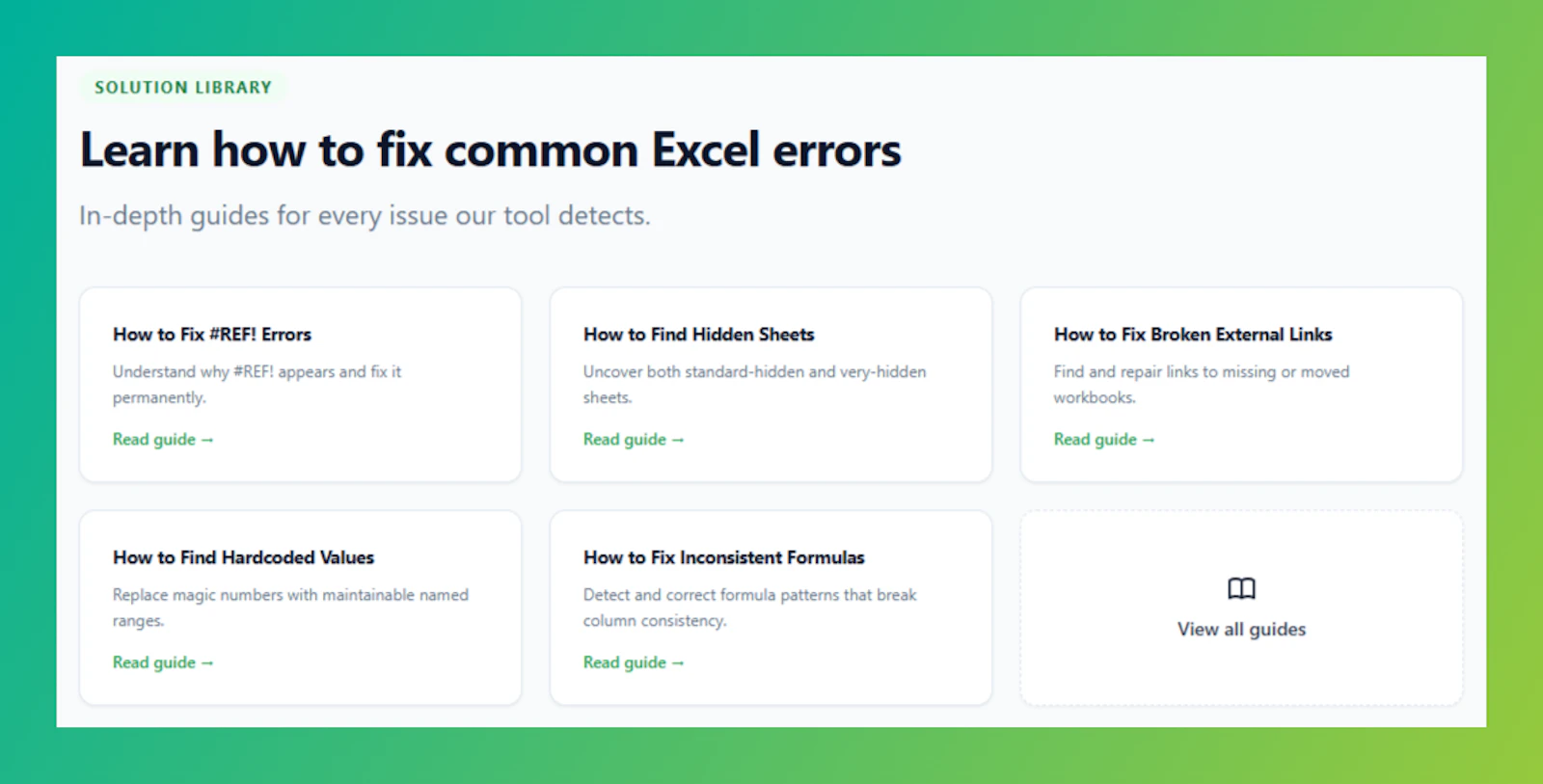 Excel Error Finder screenshot 8