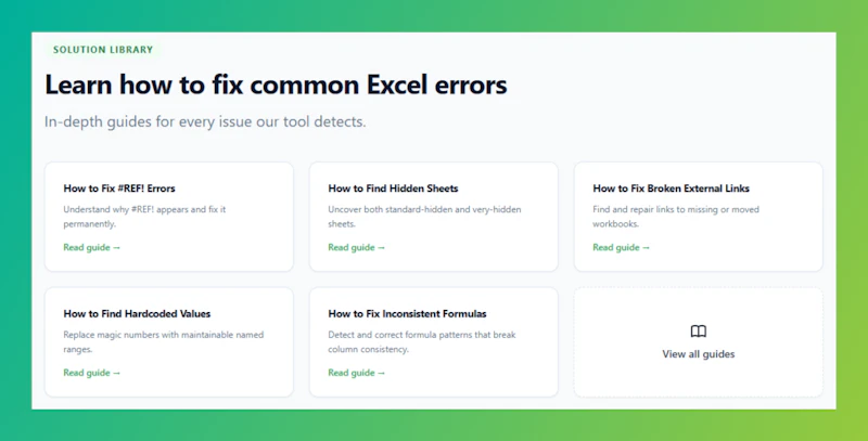 Excel Error Finder screenshot 8