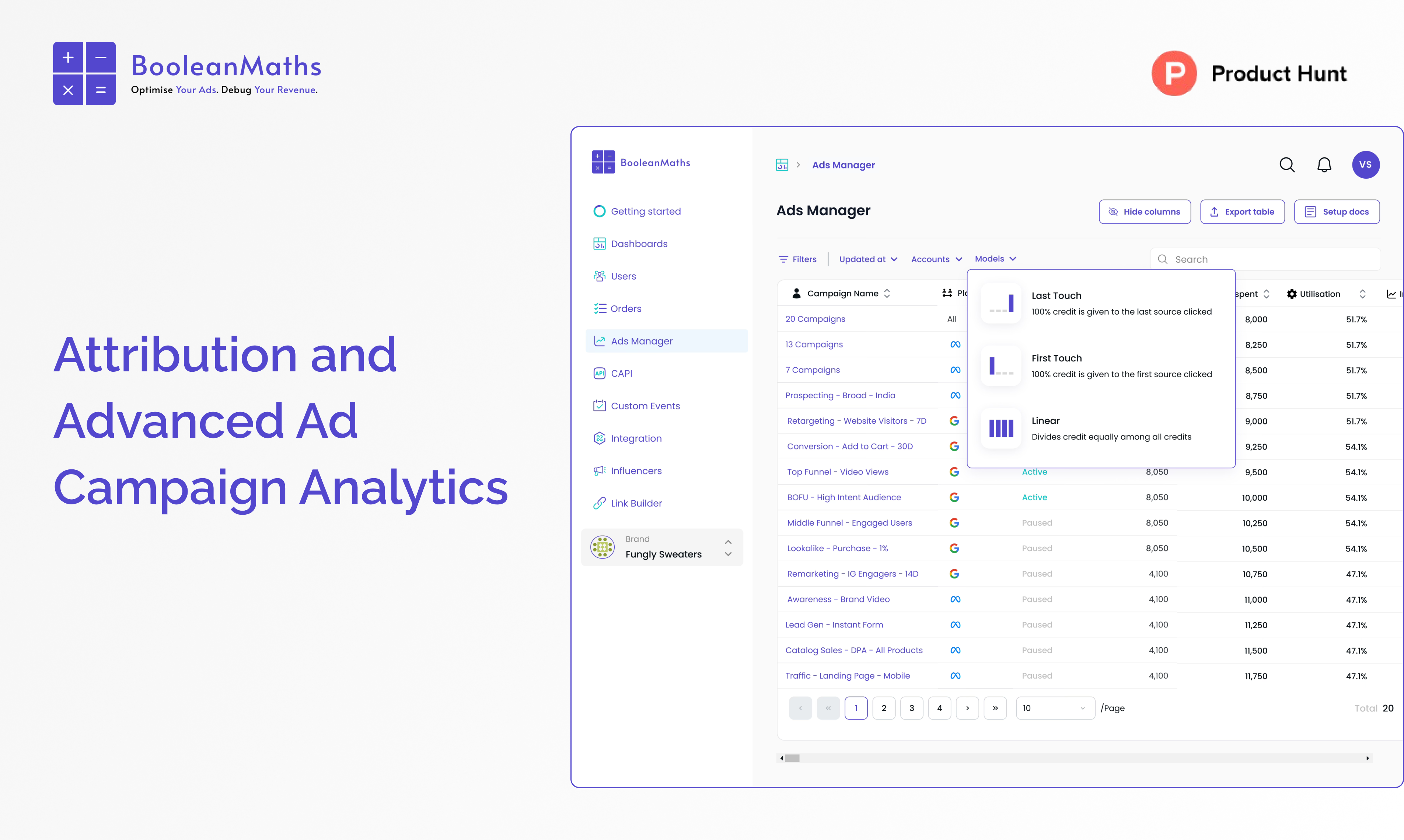Booleanmaths - Correggi il targeting degli annunci su Meta Google Ads con una migliore attribuzione media 3