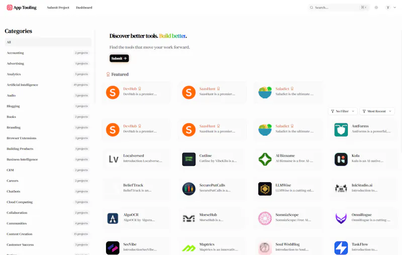 App Tooling screenshot 1
