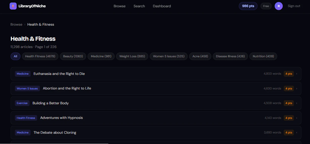 LibraryOfNiche screenshot 4