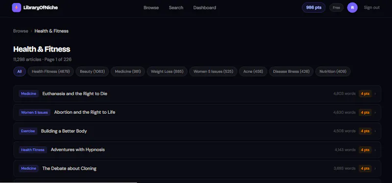 LibraryOfNiche screenshot 5