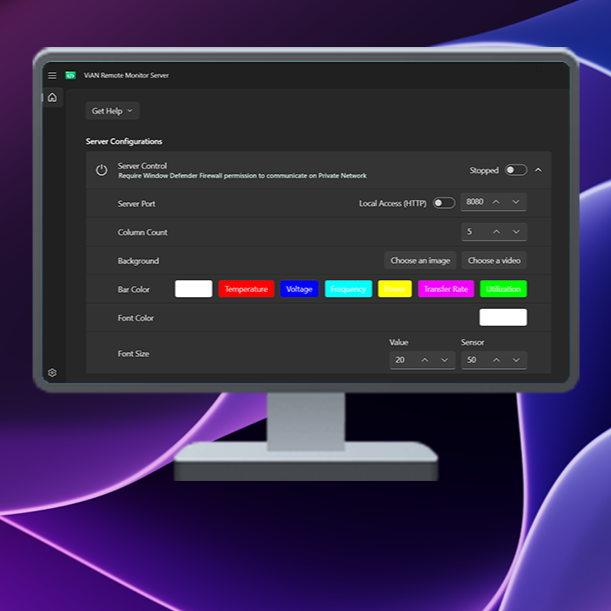 Serveur de moniteur à distance Vian