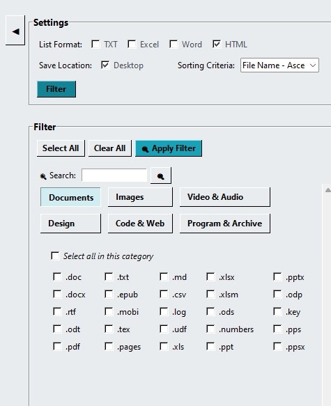 ListEclay 5.4.1 - Generatore di elenchi di file media 5