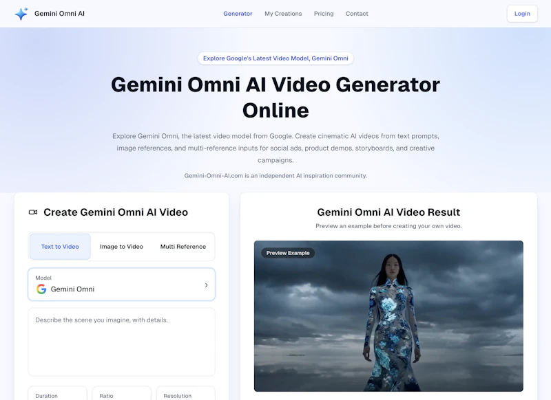 Gemini Omni AI screenshot 2