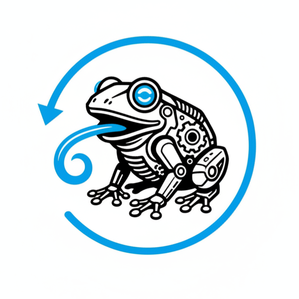 DataFrog - Product Hunt launch logo and brand identity
