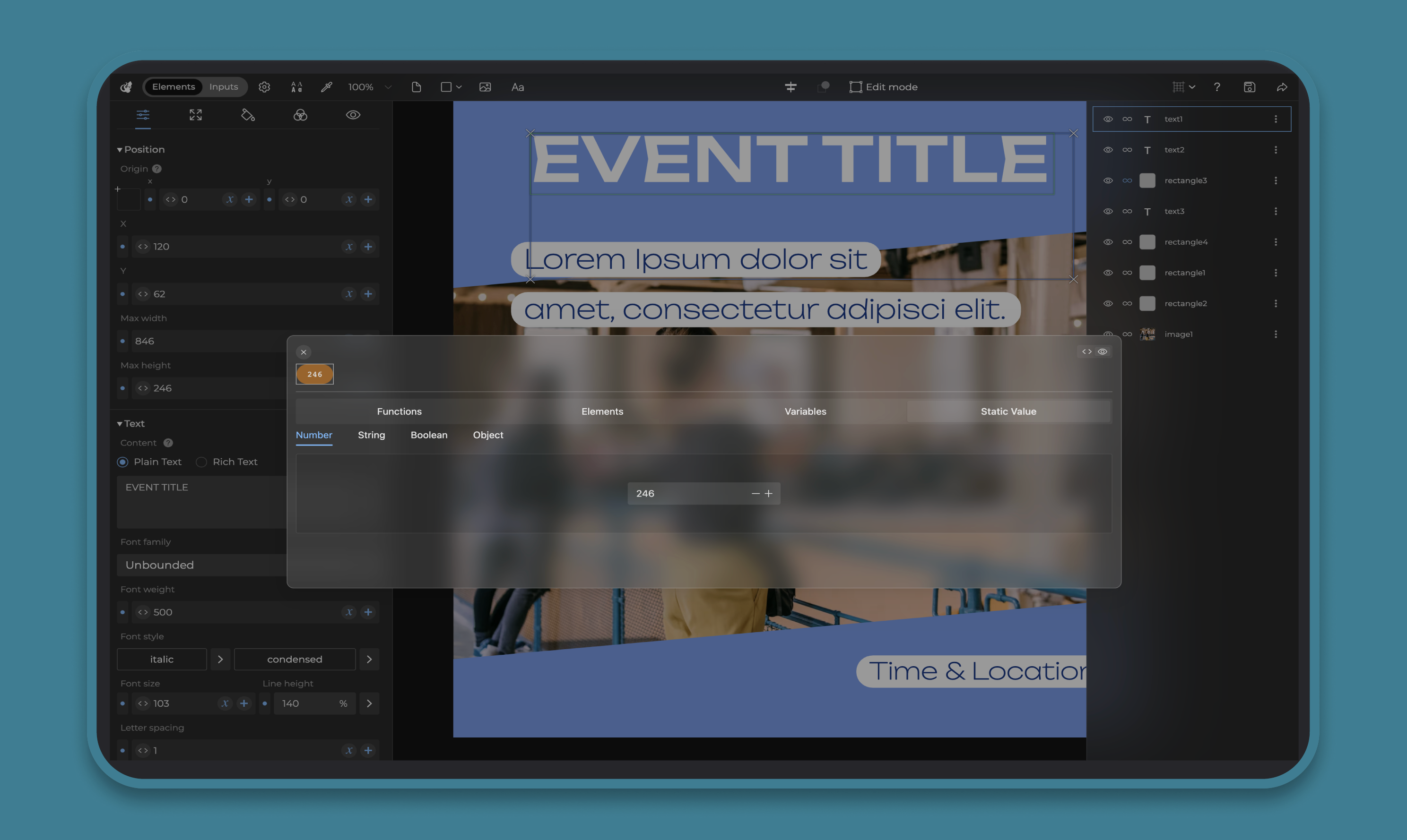 BLUEPIC Studio - Responsive graphic templates that can adapt their appearance media 4