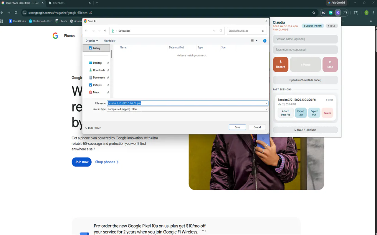 Claudia — Browser Workflow Recorder gallery image