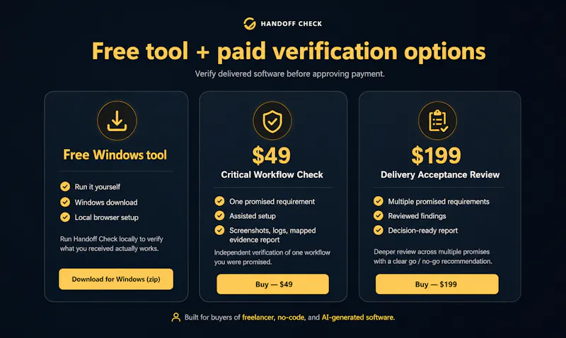 Handoff Check screenshot 4