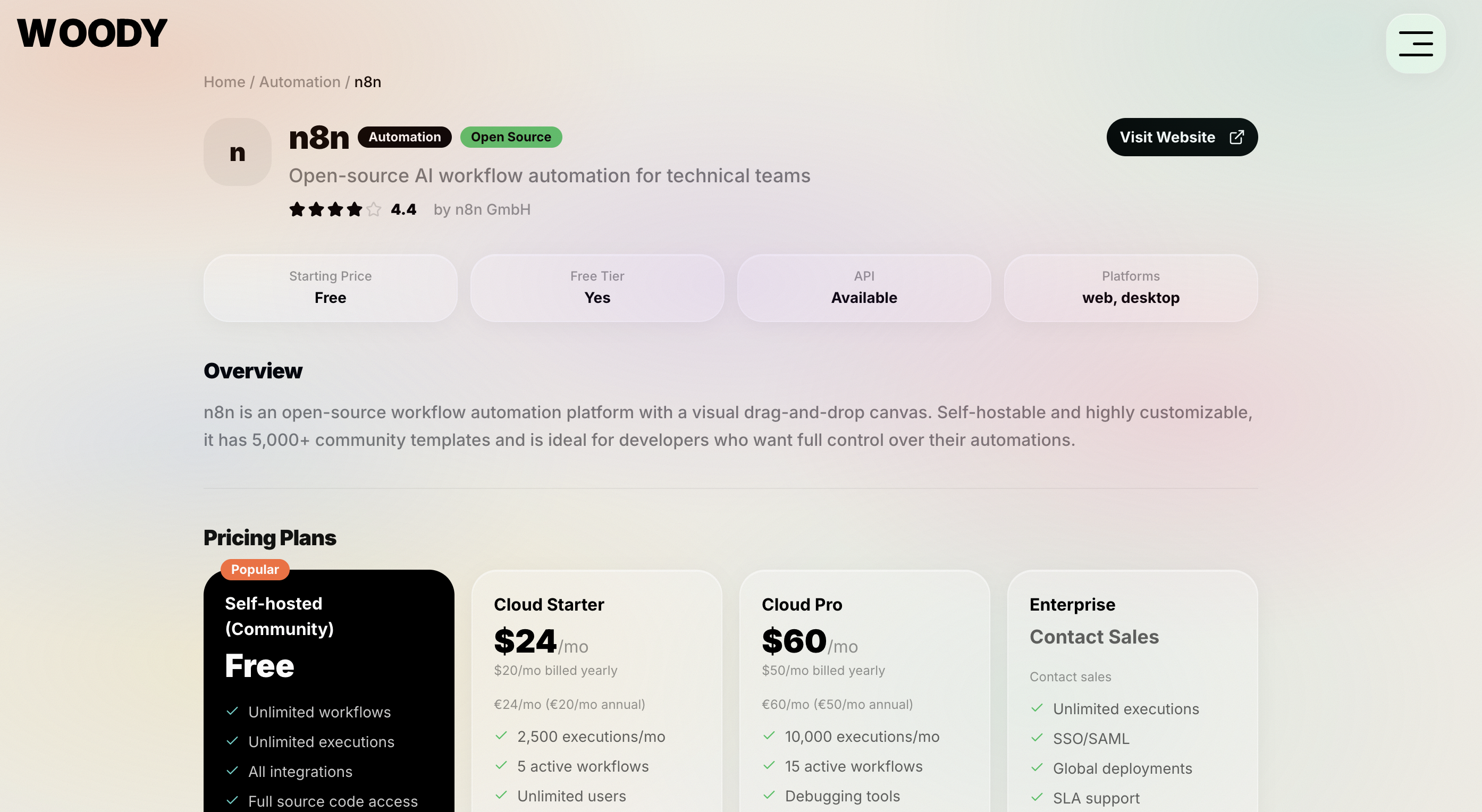 Woody - Screenshot 5 showing product features and functionality