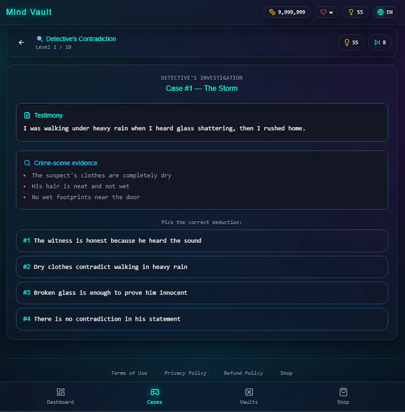 Mind Vault screenshot 2