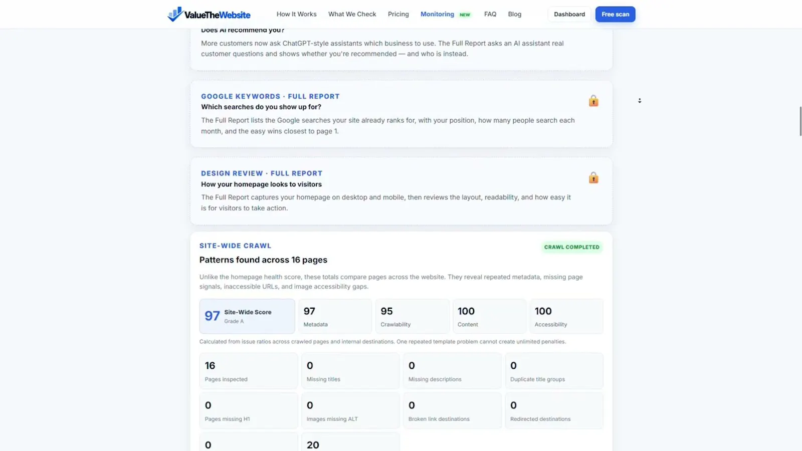 ValueTheWebsite screenshot 1 (video preview)
