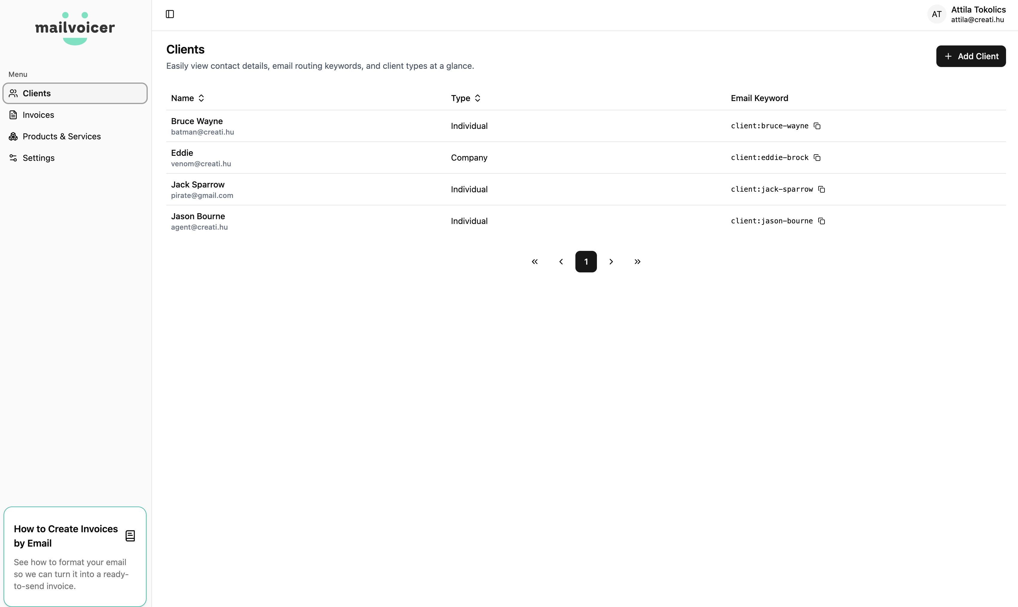 Mailvoicer - Invoicing Clients by Email gallery image