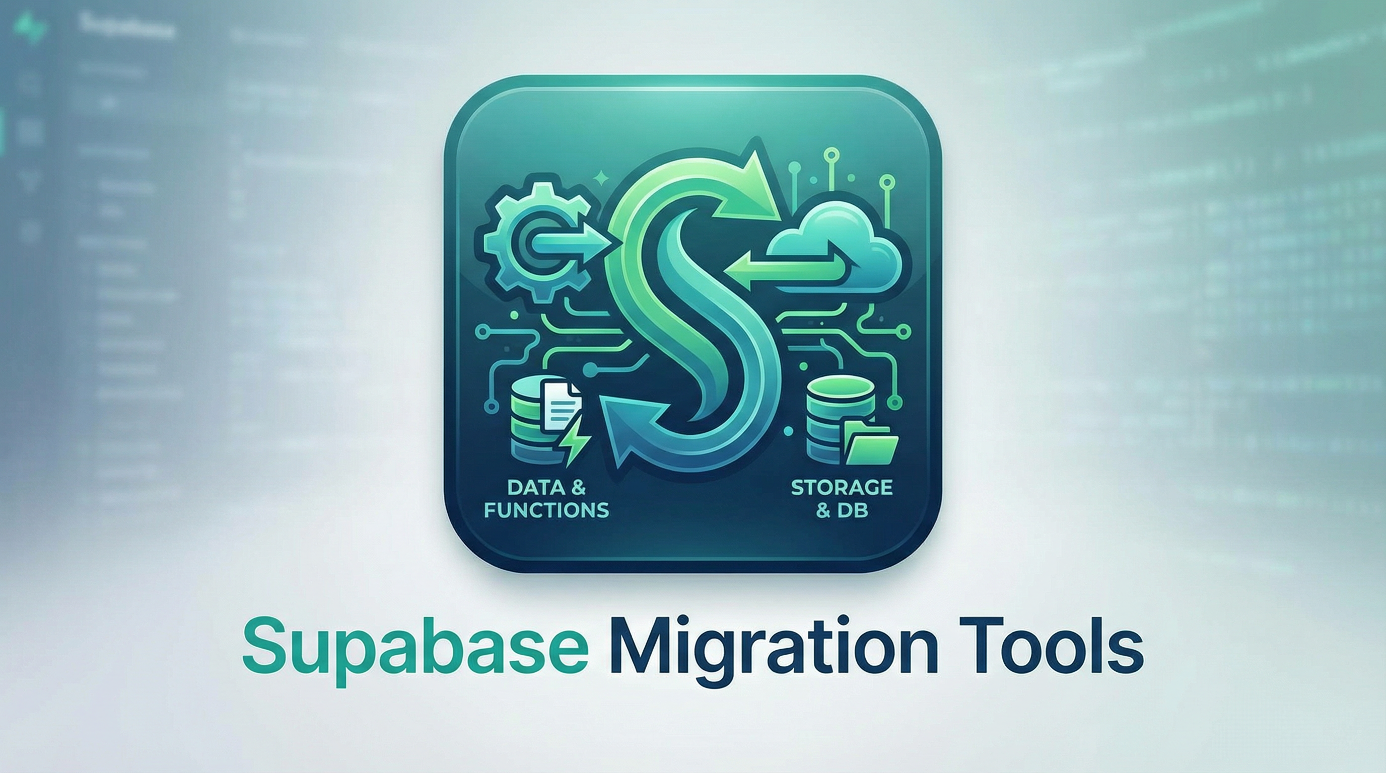 Supabase Migration Tool - Main product screenshot demonstrating key features and user interface