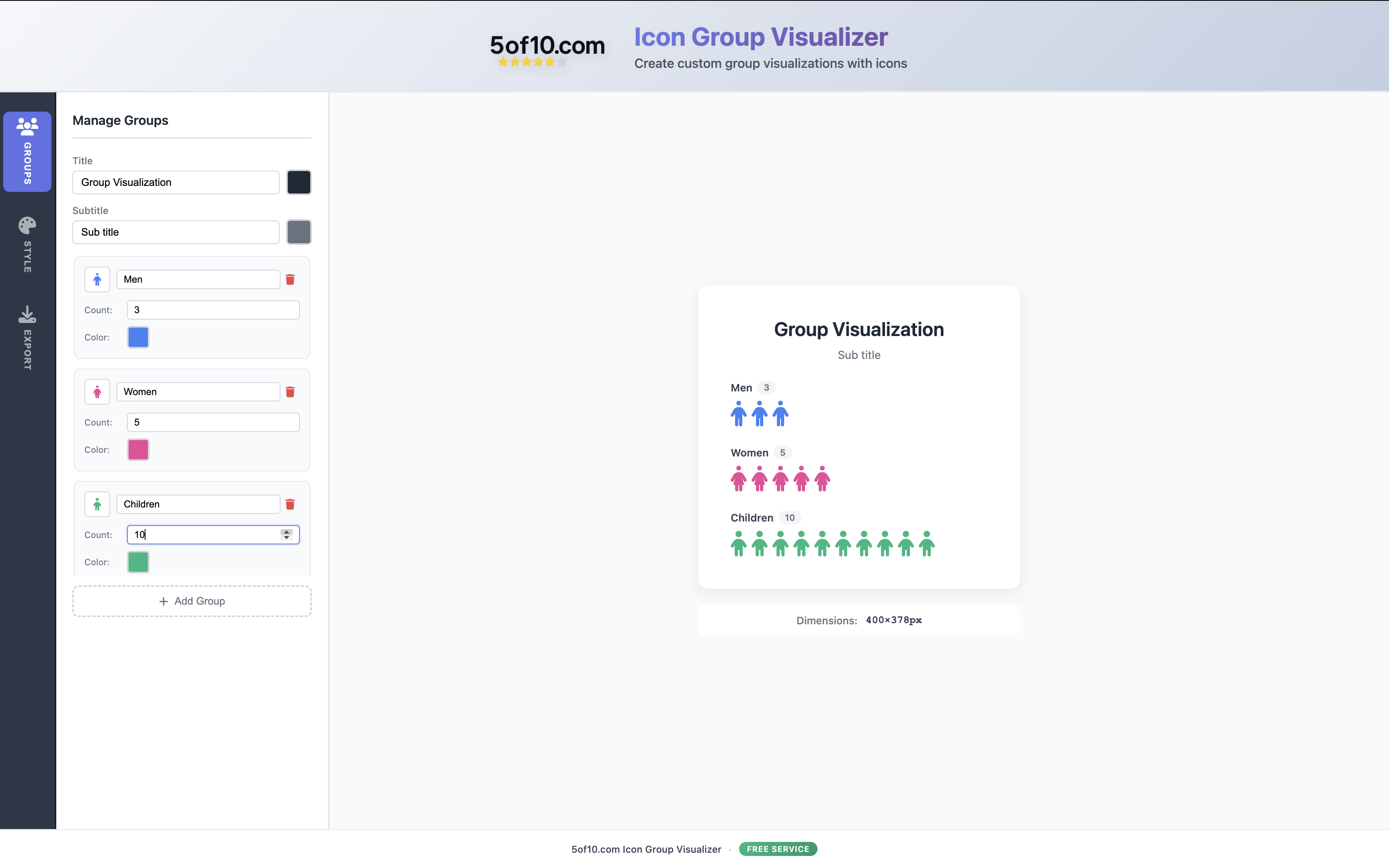 5of10.com - 39 ücretsiz grafik aracı.Kayıt yok.Anında PNG/SVG dışa aktarımı. medya 5