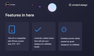 80+ Dribbble Shot Styles Kit gallery image