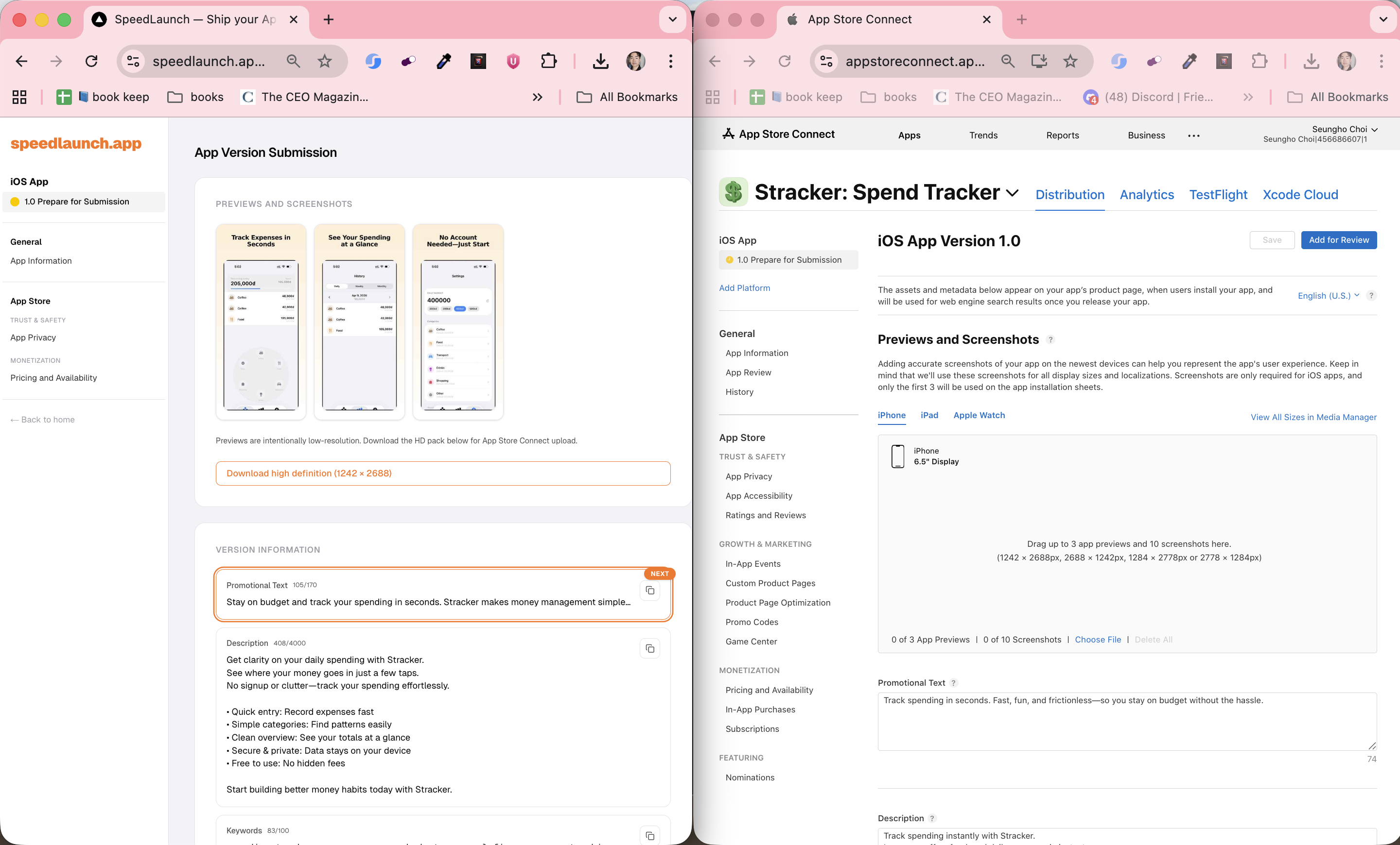 AppStore submission in 60s gallery image