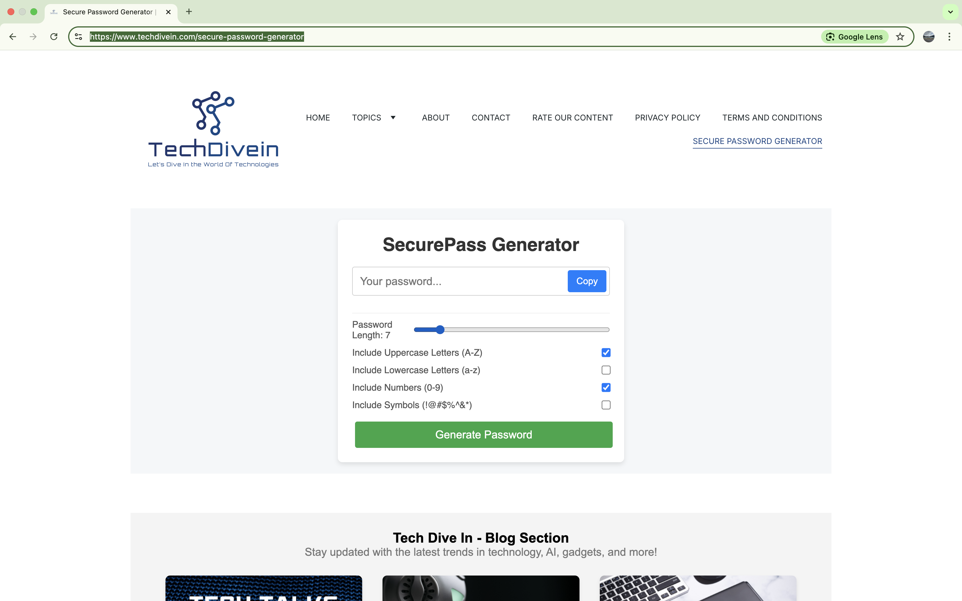 Beveilig wachtwoordgenerator |TechDivein - Genereer onmiddellijk beveiligde wachtwoorden. Geen tracking. 100% gratis. media 2