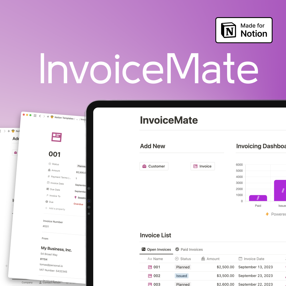 InvoiceMate for Notion