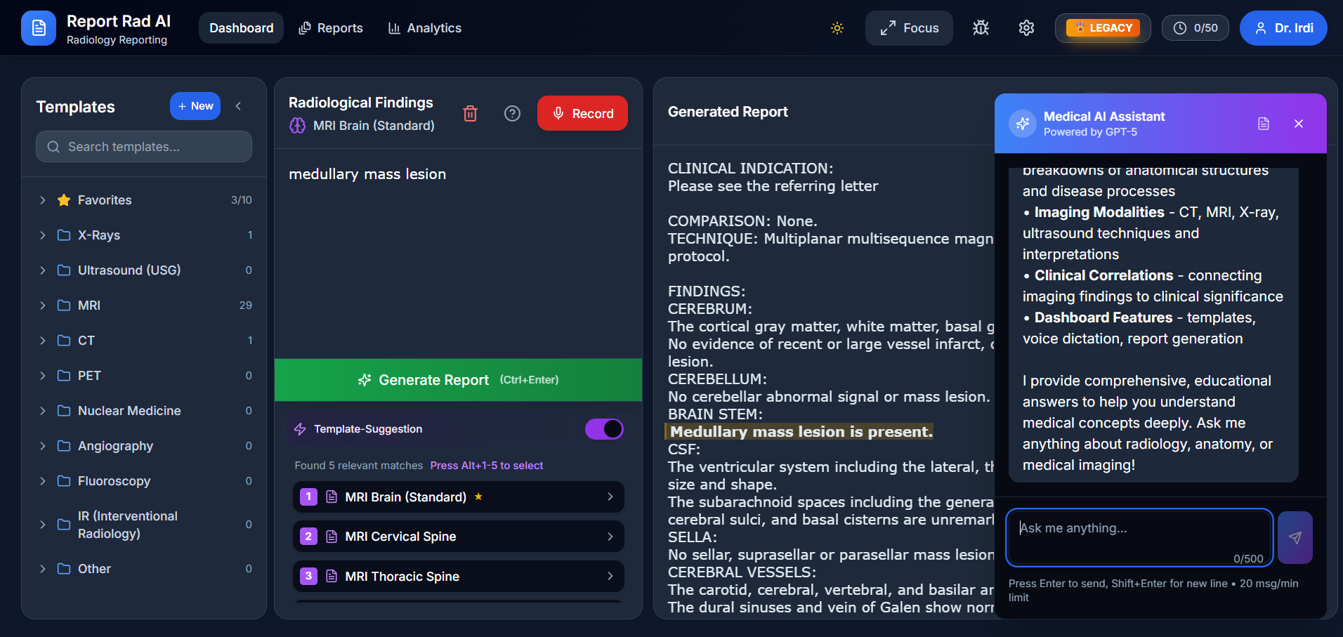 RAD Reporting with AI - Screenshot 2 preview