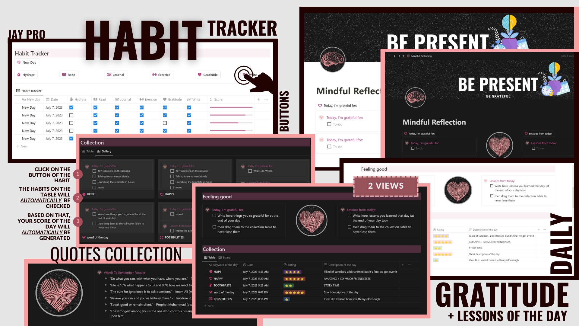 Second Brain Notion template gallery image