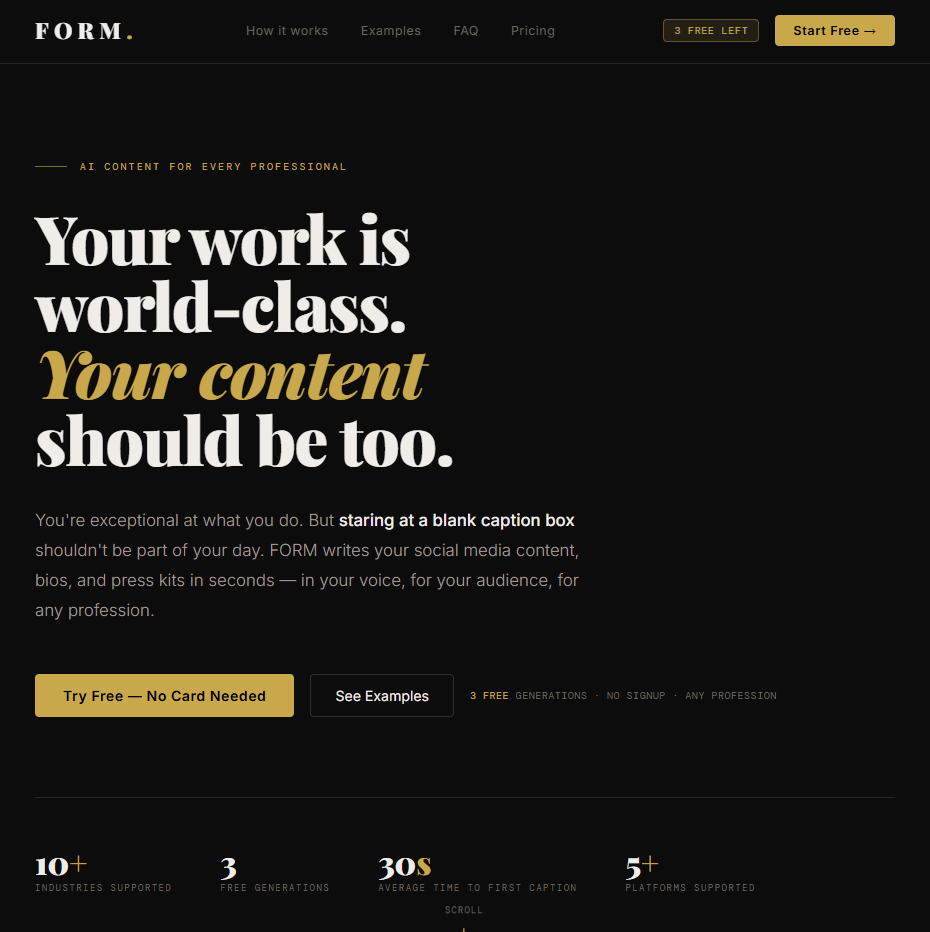 FORM — Content That Works gallery image
