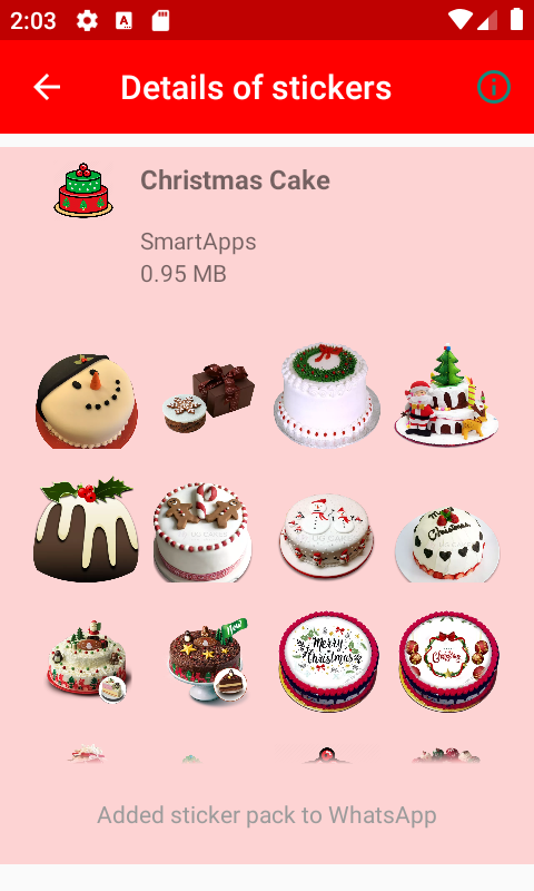 Christmas Stickers for WhatsApp - Screenshot 5 showing product features and functionality