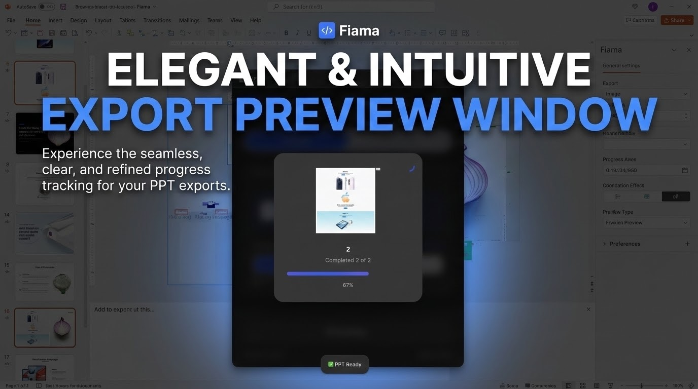 FPPT - Figma to PPT - Screenshot 3 showing product features and functionality