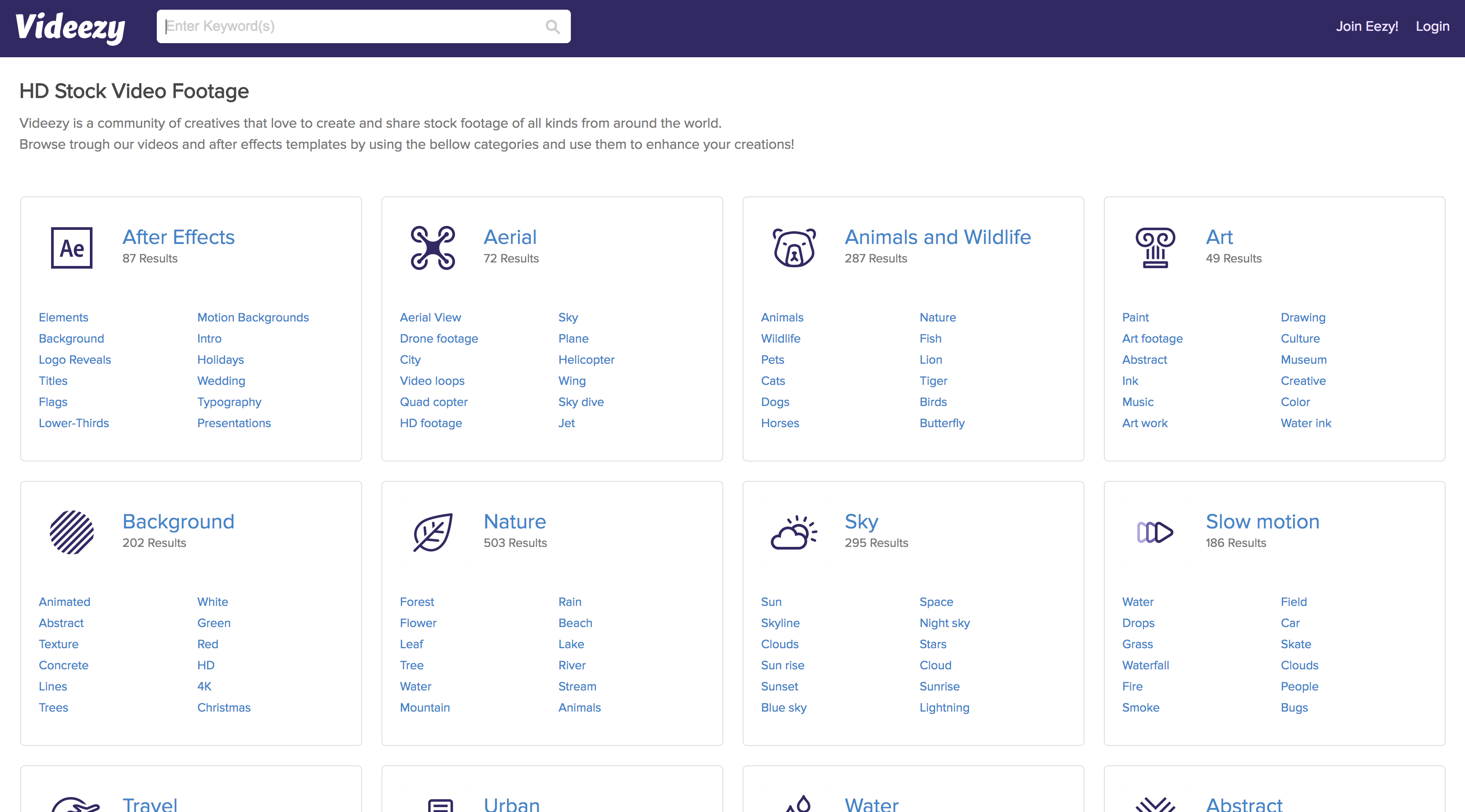 Videezy gallery image