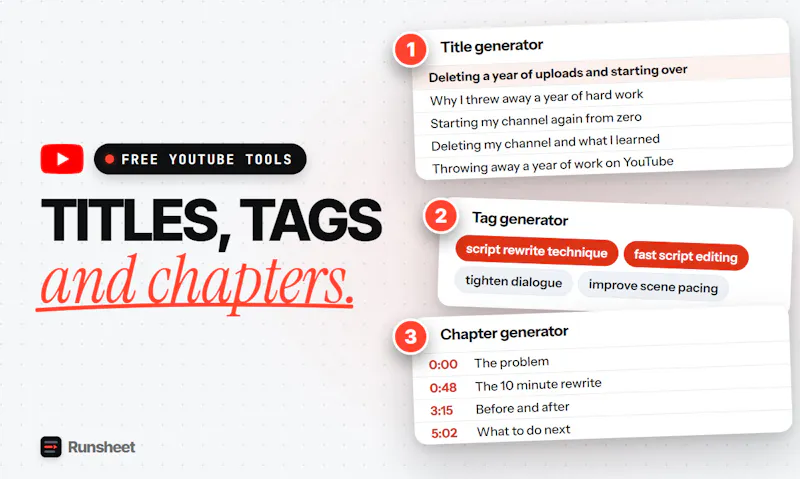 Runsheet screenshot 3