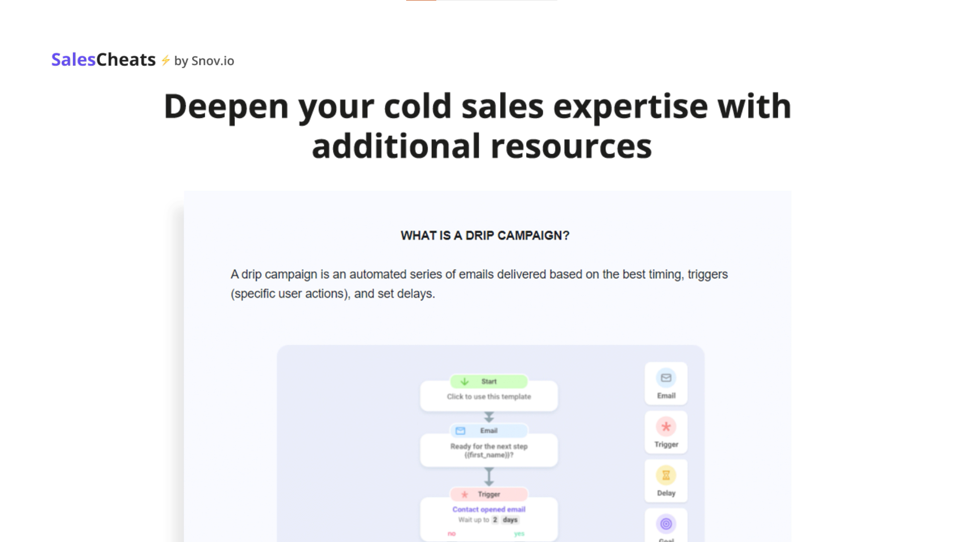 وسائط SalesCheats من قبل snov.io - حل الإسعافات الأولية المجانية لمشاكل المبيعات الأكثر شيوعًا 8