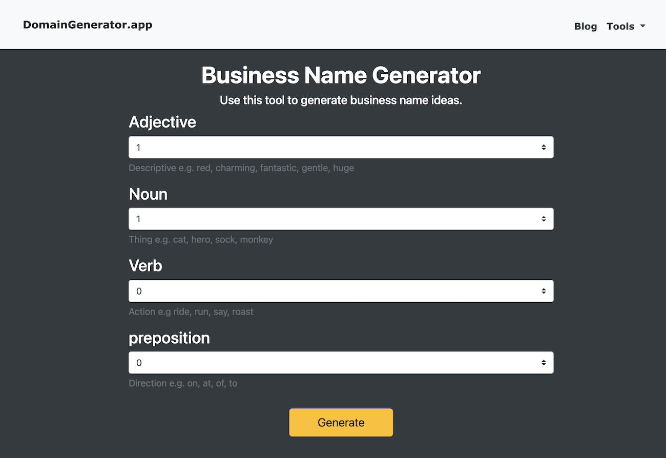 Business Name Generator gallery image