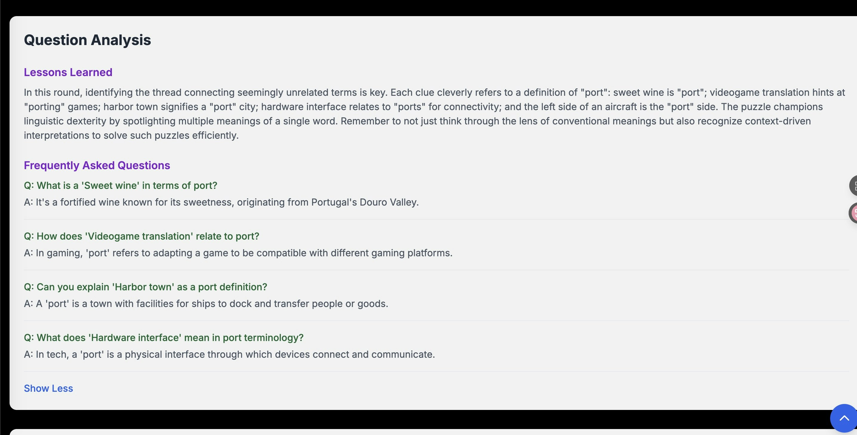 LinkedIn Pinpoint Daily Answers - Main product screenshot demonstrating key features and user interface
