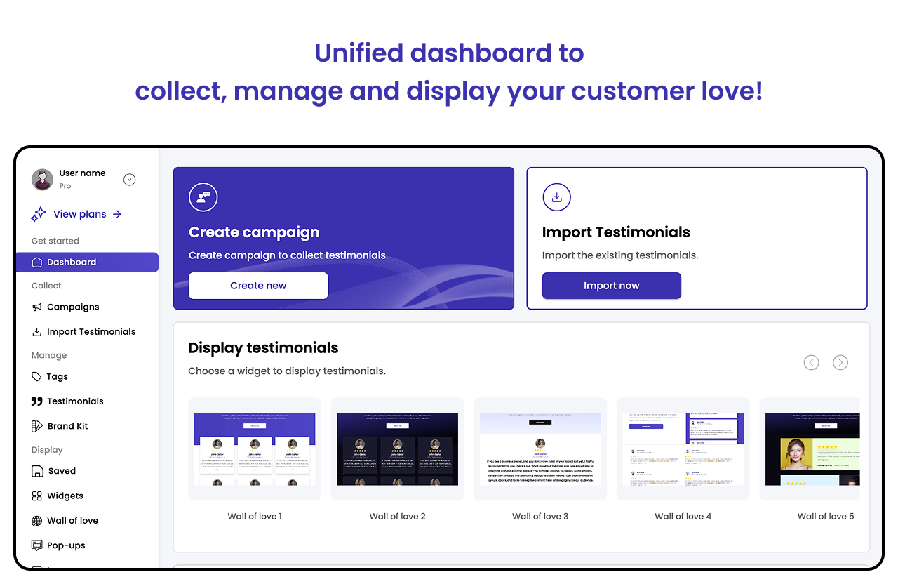 99Testimonials - Text- und Video -Testimonials Collection & Showcase einfach gemacht Medien 1